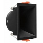 Foco empotrar Cuadrado Konica 102x102mm, para Lámpara GU10/MR16, Blanco ó Negro